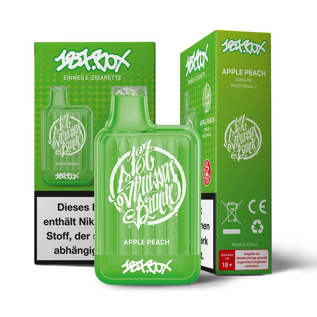 187 Box Vape 600 - Apple Peach
